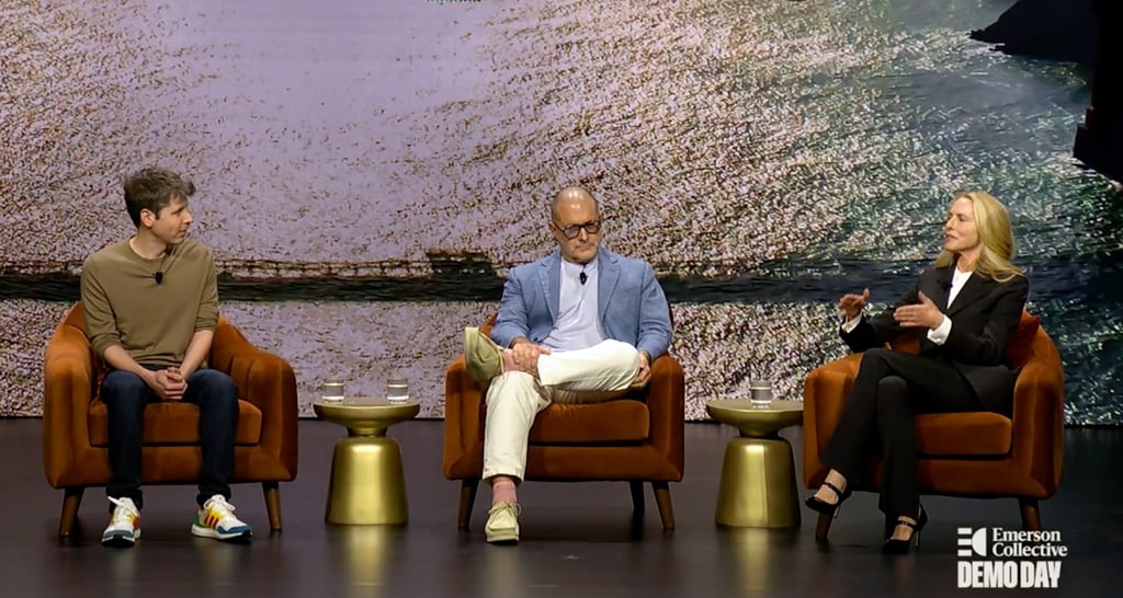 Sam Altman and Johnny Ive interview with Laurene Pwell Jobs.