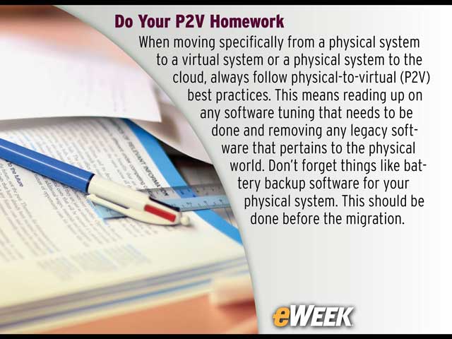 Do Your P2V Homework