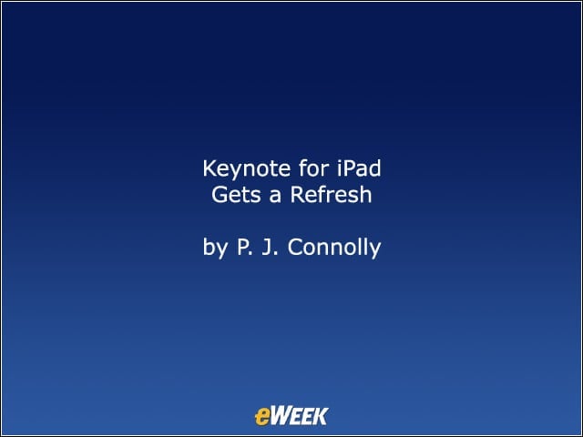 Keynote for iPad Gets a Refresh