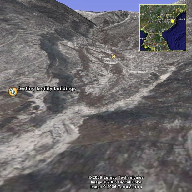 Google Earth: Images of North Koreas Testing Site