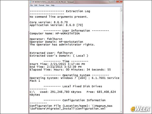 9 - Creating an  Extraction Log