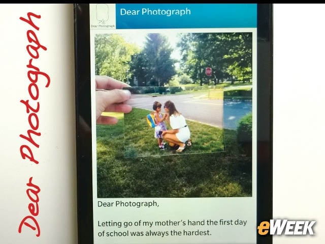 2-Dear Photograph: First Day of School