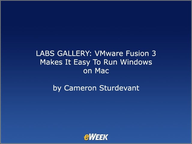 The VMware Fusion 3 desktop virtualization tool is a solid performer but offers very few ‘firsts’ in its competitive space.