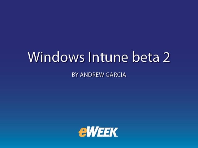 Windows Intune beta 2