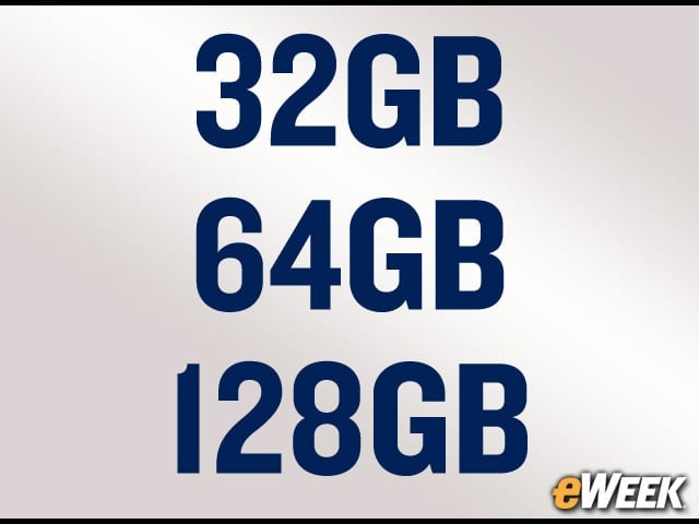 Look for Three Storage Options in the Galaxy S6