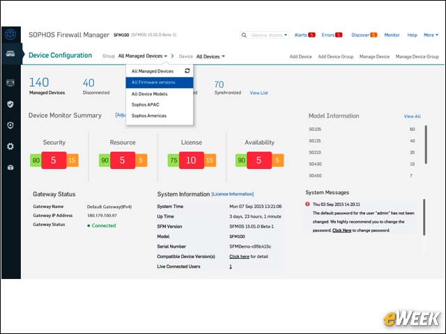 10 - Firewall Manager Tracks Security Appliance Status