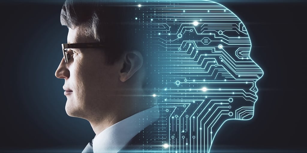 Artificial intelligence and data concept.