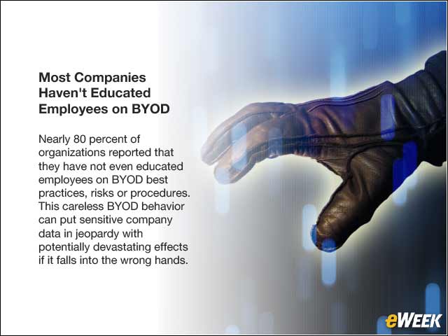 3 - Most Companies Haven't Educated Employees on BYOD