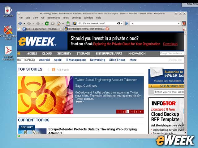 Konqueror Is the Default Browser