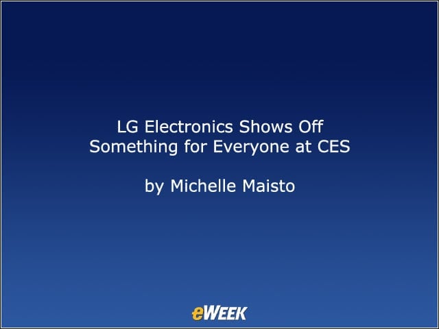 LG Electronics Shows Off Something for Everyone at CES