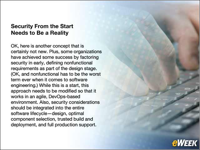 5 - Security From the Start Needs to Be a Reality