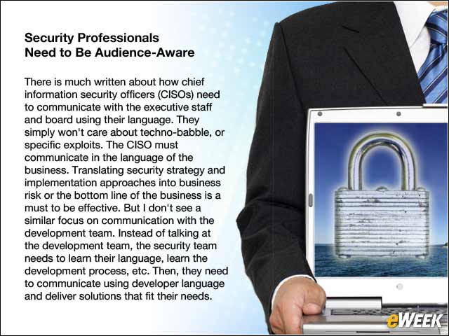 4 - Security Professionals Need to Be Audience-Aware