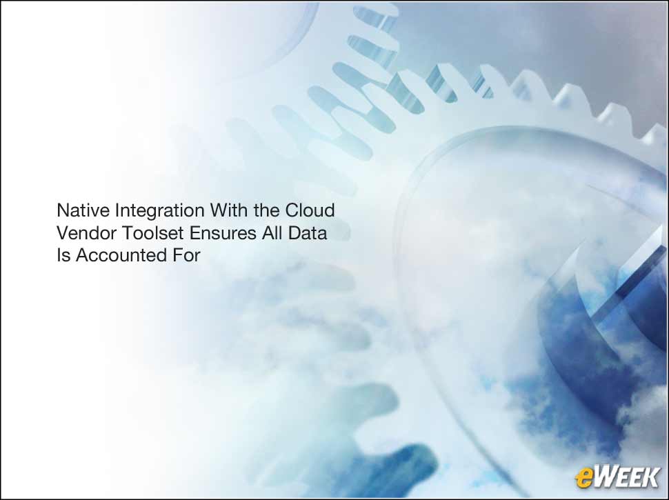 8 - Best Practice #2: Strive to Achieve Native Integration of Cloud Vendor Toolsets