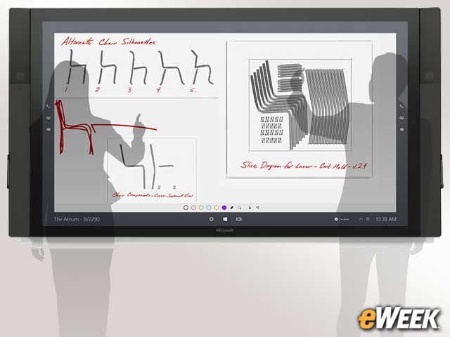 Big Screens Double as Touch-Screens
