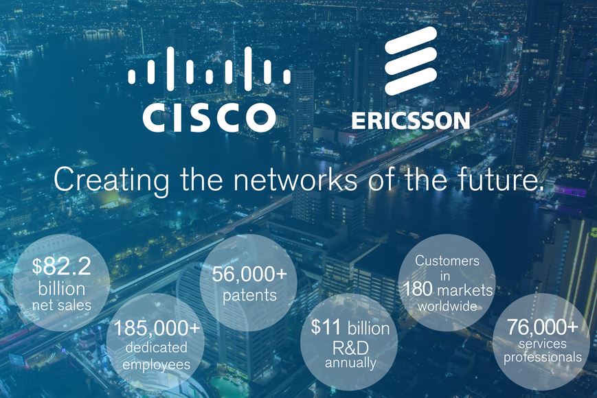 Ericsson, Cisco Partner to ‘Digitize Entire Countries’