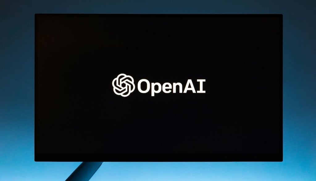 OpenAI logo displayed on a computer screen
