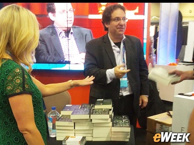 Kevin Mitnick Signs His Book