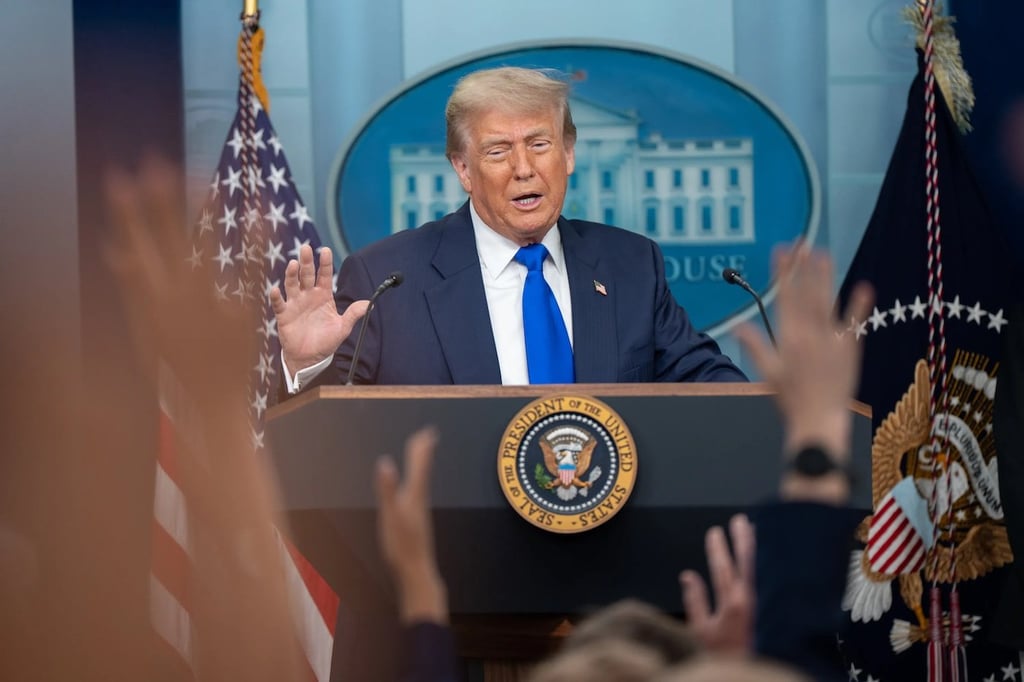 Photo of US President Donald Trump at The White House.