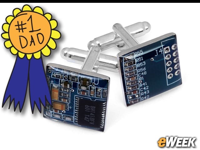 Classy Cufflinks of the Circuit Board Variety