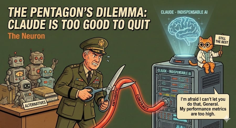 A US general cutting down Anthropic AI contract for Pentagon.