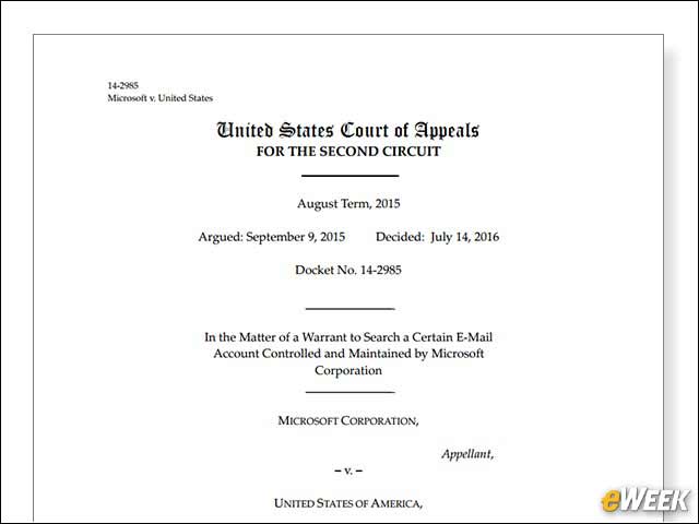 4 - Microsoft Scores Win for Digital Privacy in Ireland Email Case