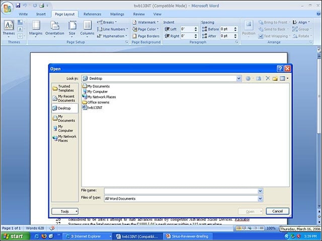 eWEEK Labs Walk-Through: Office 2007 Beta 1 Technical Refresh