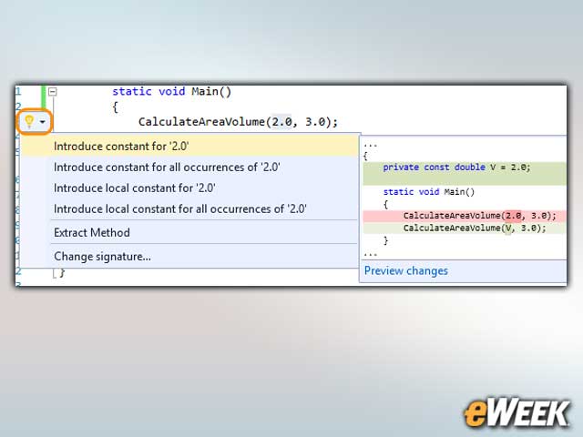 Light Bulbs Suggest Fixes to Code