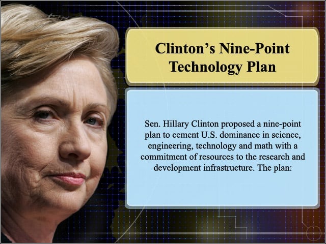 Clintons Nine-Point Technology Plan