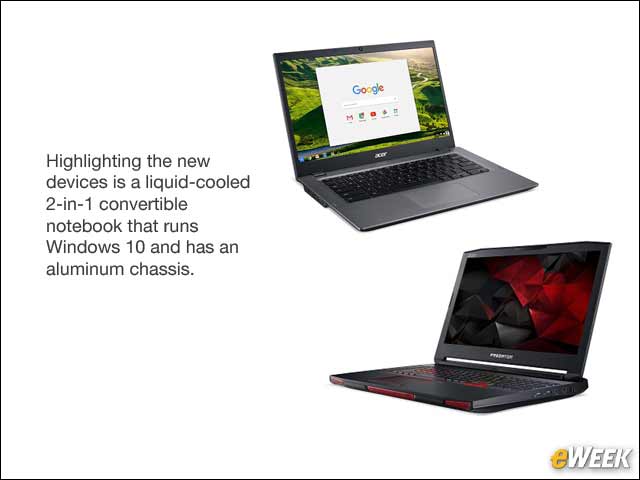 1 - Liquid-Cooled 2-in-1, Chromebook Headlines Acer's Refreshed Lineup
