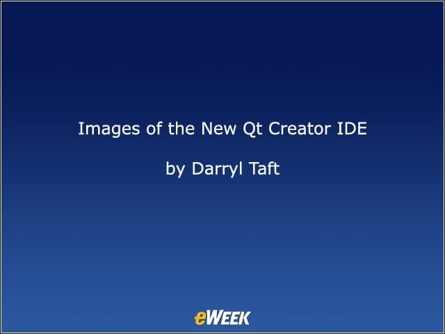 Images of the New Qt Creator IDE