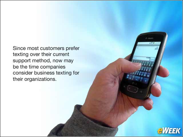 1 - Nine Reasons Why Texting Makes Good Business Sense