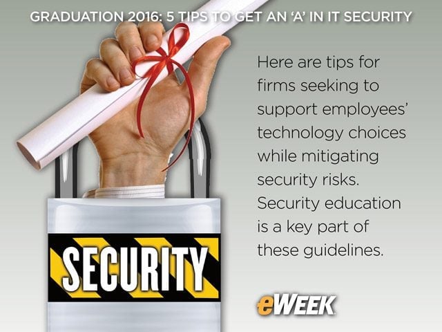 Graduation 2016: 5 Tips to Get an 'A' in IT Security