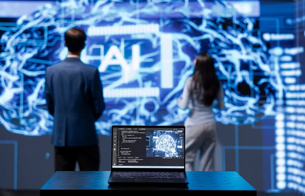 AI engineers working on AI technology.