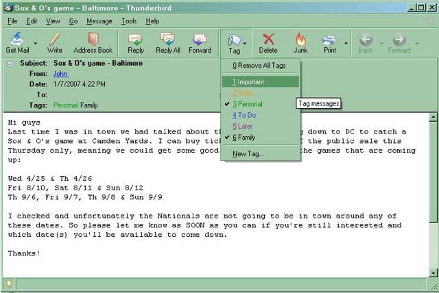 Mozillas Thunderbird 2 E-Mail Client