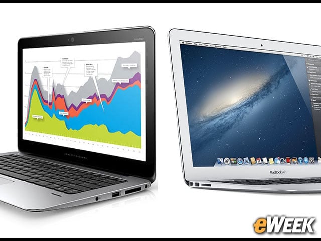 MacBook Air, HP EliteBook Folio 1020 Vie in Lightweight Notebook Race