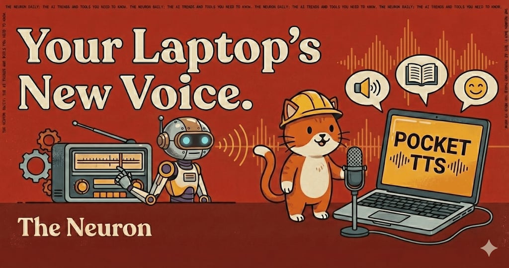 Neuron featured image about an AI voice integrated within a laptop.