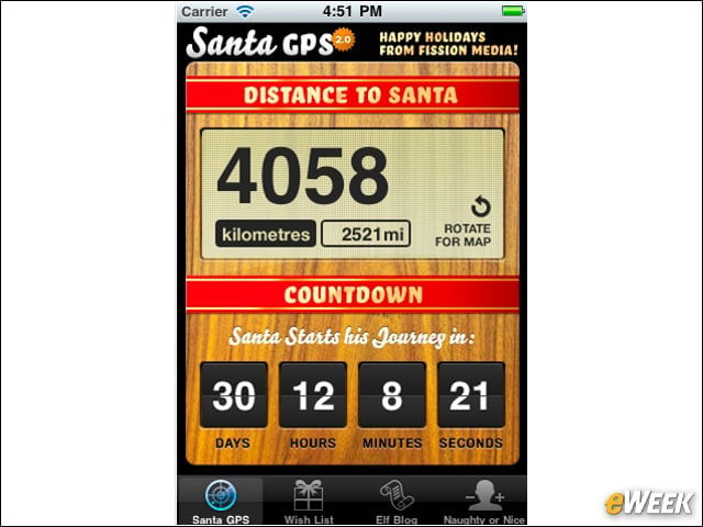 Santa GPS (99 cents)