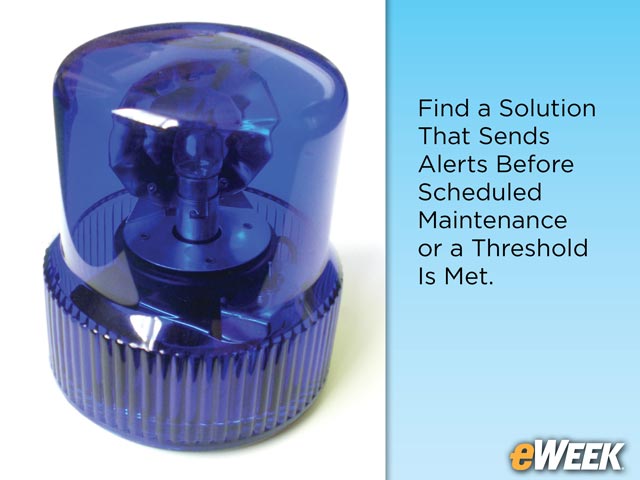 Get Alerts Before Hitting Service Limit Capacity, Scheduled Maintenance