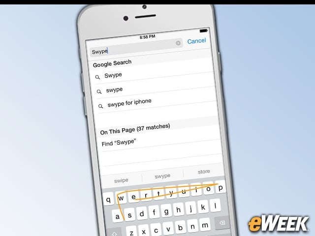 Drag Your Finger With Swype