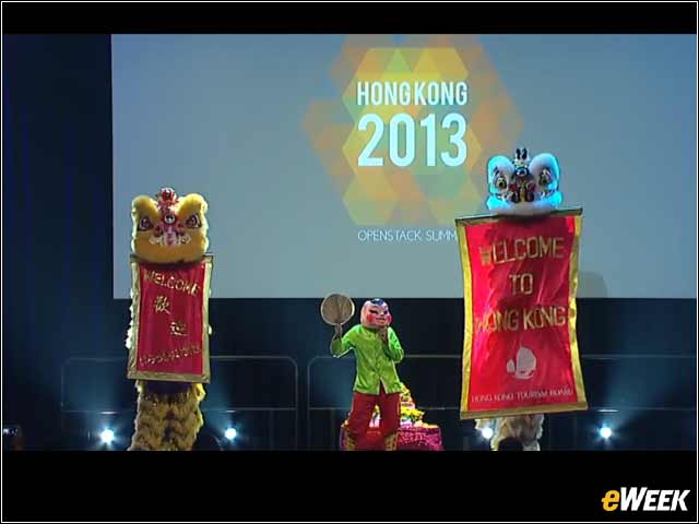 2 - The Lion Dance Welcomes Attendees to Hong Kong