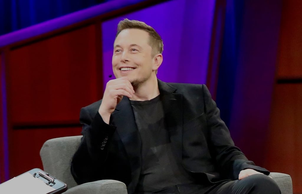 Elon Musk while on an interview on TED 2017.