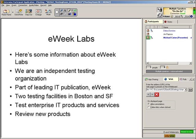 eWEEK Labs Walk-Through: Interwise Connect 7.0