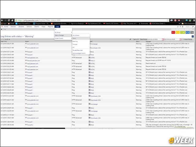 15 - Warning Logs Help Troubleshoot Sensors