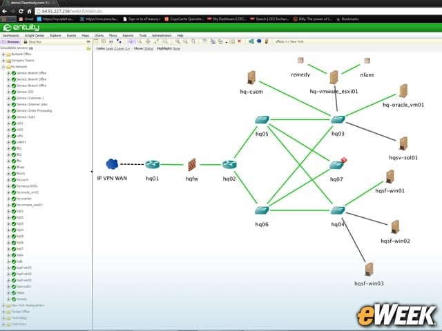 Maps Let Administrators Virtually Drill Down to Network Locations