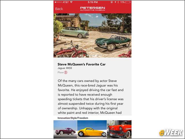 6 - On Display: Steve McQueen's Favorite Car, the Jaguar XKSS