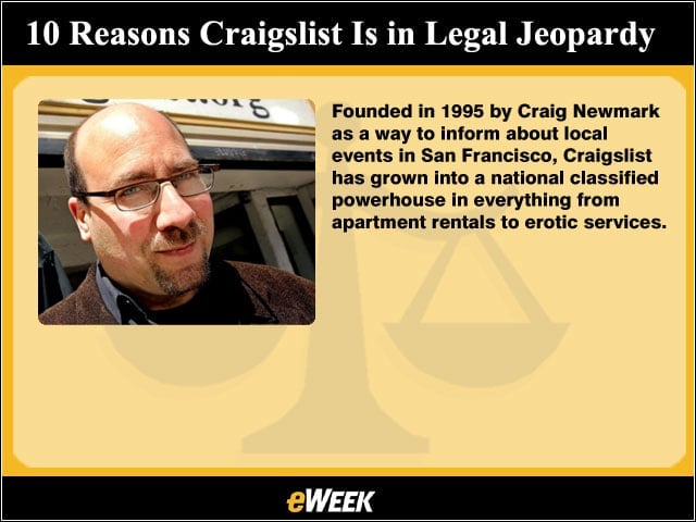 10 Reasons Craigslist Is in Legal Jeopardy