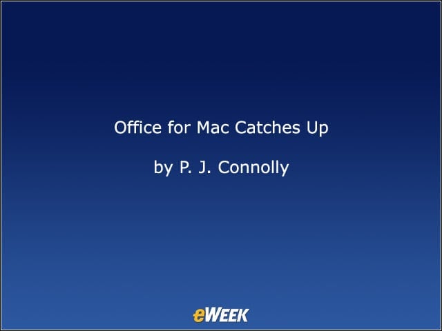 Office for Mac Catches Up