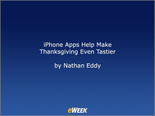 iPhone Apps Help Make Thanksgiving Even Tastier