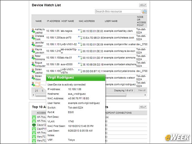 8 - Watch Lists Provide Device Status Checks
