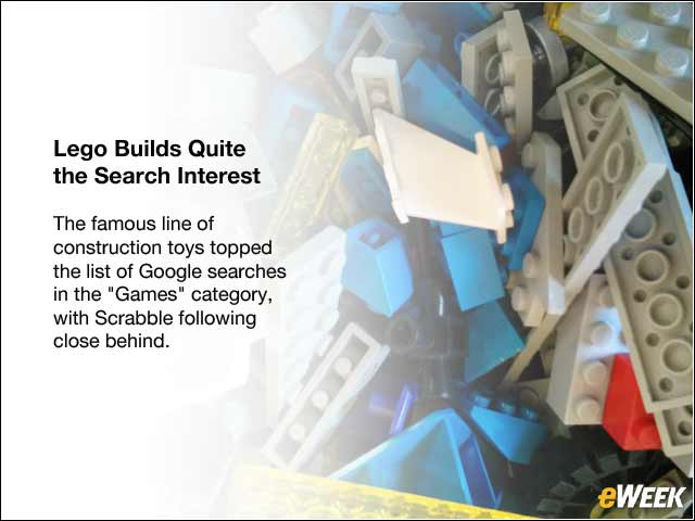 6 - Lego Builds Quite the Search Interest